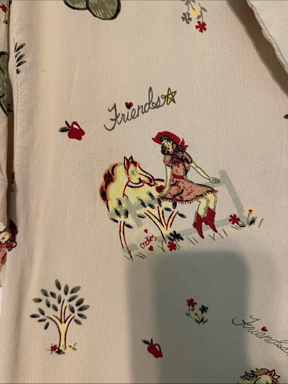 Lady Reiner Cowgirl Couture Western Horse Print Short-Sleeve Button-Down Shirt - Picture 10 of 11